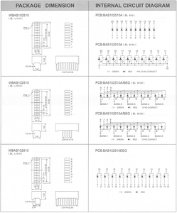 Ультратонкий полноцветный индивидуальный 102510 SMD SMT 10 сегментный светодиодный гистограммный дисплей - Product Image 6