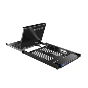 17'' LED 16 Port Rackmount KVM Switch Console Drawer + 16-pack Cables, <strong>MT</strong>-<strong>VIKI</strong> USB VGA LCD KVM Switch 16 in 1 Out - Product Image 4