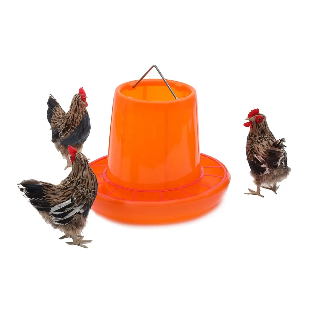 זול טהור HDPE חסון 360 תואר תליית מגדל פלסטיק 10kg עוף מזין לעופות חקלאי