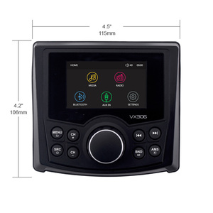 מערכת בידור רדיו סטריאו ימית מערכת בידור, am/fm, סטריאו usb עם 3 אזור 4 x40 אמפר ליאכטה rv