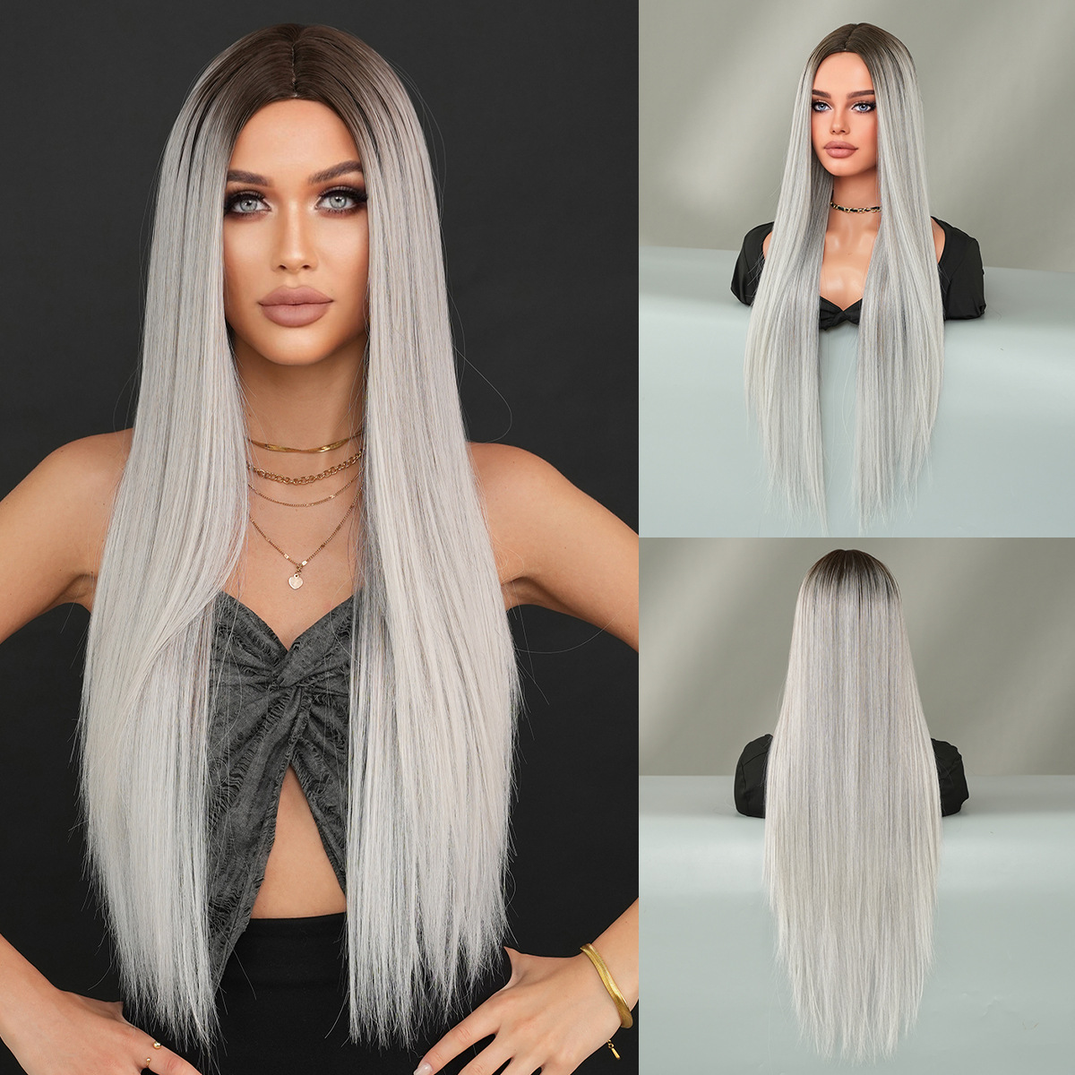 silver white