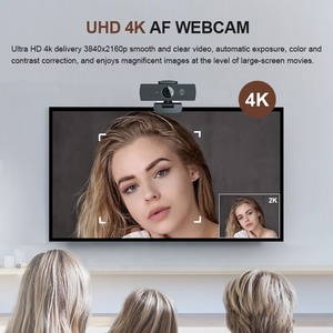 Anywii OEM Factory Outlet 4k H500 3840 <span class=keywords><strong>2160p</strong></span> UHD Webcam tự động lấy nét USB 4k PC <span class=keywords><strong>Web</strong></span> <span class=keywords><strong>Cam</strong></span> với tiếng ồn hủy bỏ microphone USB Webcam - Product Image 3