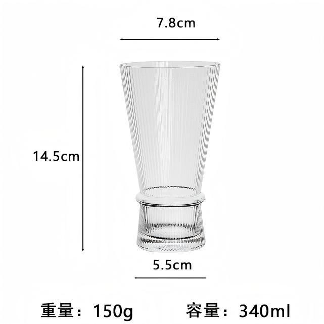 Grand verre à eau transparent