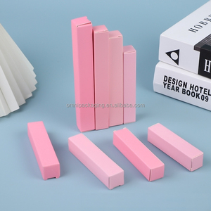 Pembe Lipgloss Floding ambalaj kutu baskısı üretici özel renkli cilt bakımı kozmetik ürün paketleme karton kutu - Product Image 3
