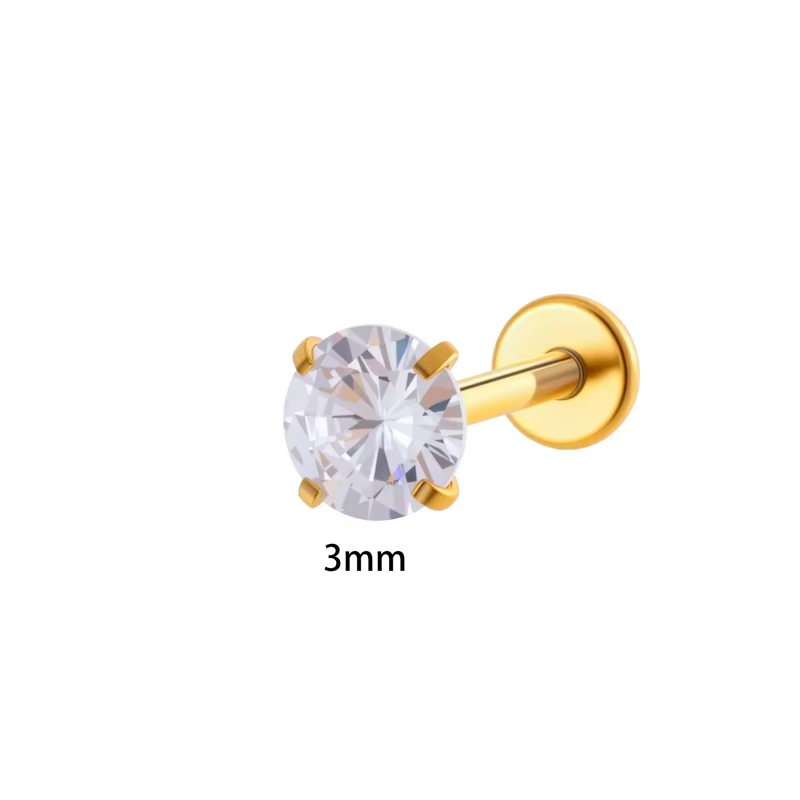 Círculo dorado de 3 mm.