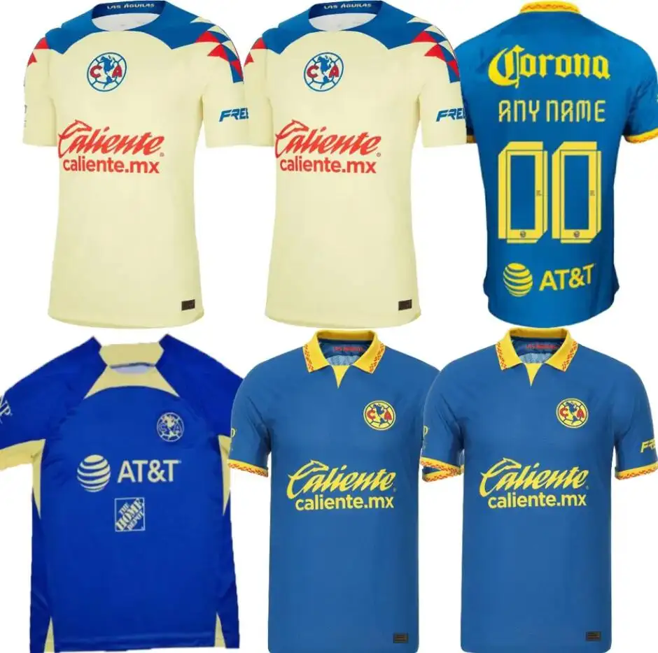 نادي أمريكا في الخارج Liga MX 23 24 FIDALGO HENRY Camisas de Futebol men kit D.VALDES كرة القدم يتخللها
