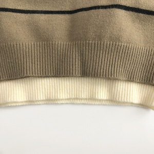Outono Crianças Meninos Manga Longa Camisola Listrada Criança De Malha Pullover Crianças Roupas