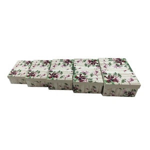 Großhandel dekorative benutzer definierte versch achtelte Geschenk box Rechteck Pappe Aufbewahrung boxen Set Verpackung Papier boxen - Product Image 4