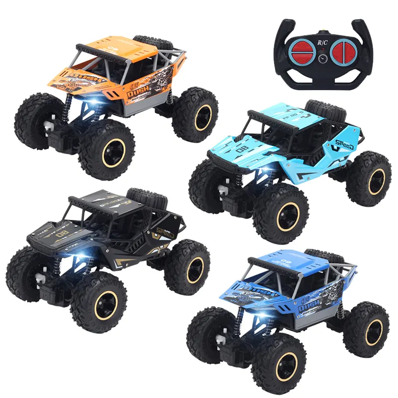 Model mainan kecil mobil off-road, kit perakitan kendaraan off-road rc memanjat 4 wd