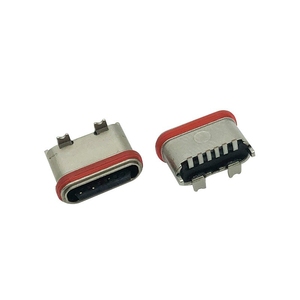 防水立式SMT安装锌合金外壳USB连接器C型6针母，方便连接 - Product Image 6