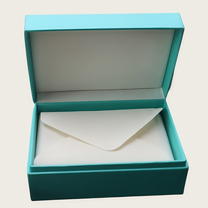 Handmade Sang Trọng Màu Hồng Các Tông Hộp Giấy Hình Chữ Nhật Hình Dạng Cho Đồ Trang Sức Đồng Hồ Robin Trứng Màu Xanh Giấy Hộp Quà Tặng - Product Image 2