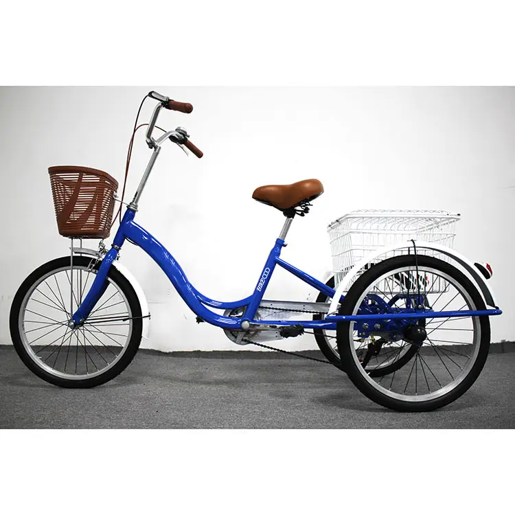 3 Wheel Bike輪タク20インチ炭素鋼フレームEN 15194認証Trike For Adult For SaleペダルTricycle Threeホイール