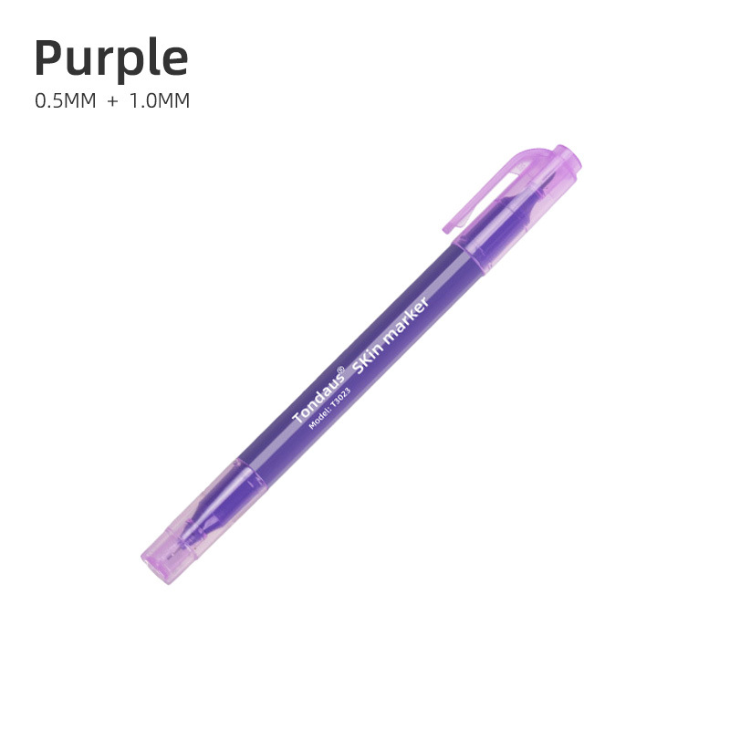 Soporte morado de doble cabezal