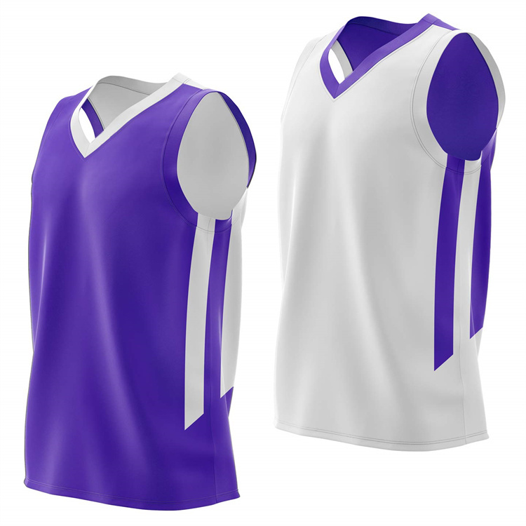 Purple with white