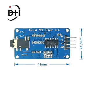 YX6300 YX5300 UART制御シリアルモジュールMP3音楽プレーヤーモジュールArduino/AVR/ARM/PIC CF用 - Product Image 4