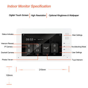 TCP/IP Night Vision Door Phone Video <strong>Intercom</strong> <strong>System</strong> 7 Inch Screen Home Video <strong>Intercom</strong> for Villa - Product Image 6