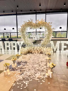 E030 sừng cừu góc khung Runner Bảng điều chỉnh lụa đám cưới vòm centerpieces Backdrop trang trí hoa nhân tạo RUNNERS cho tổ chức sự kiện - Product Image 5