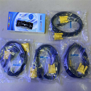 高质量USB KVM开关，具有足够的耐用性和坚固性4进1出VGA分路器盒，用于键盘鼠标显示器 - Product Image 2