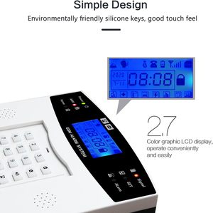 Sunydog-Sistema de alarma de seguridad GSM con pantalla LCD, dispositivo de intercomunicación de Voz bidireccional para uso en puertas