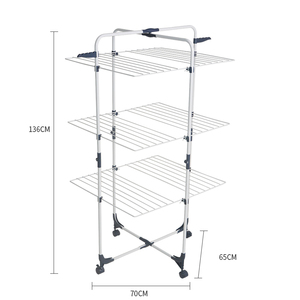 Rifornimento in fabbrica tradizionale da 25M a 3 livelli stendini per vestiti pieghevoli per biancheria mobile <span class=keywords><strong>Airer</strong></span> appendiabiti - Product Image 2
