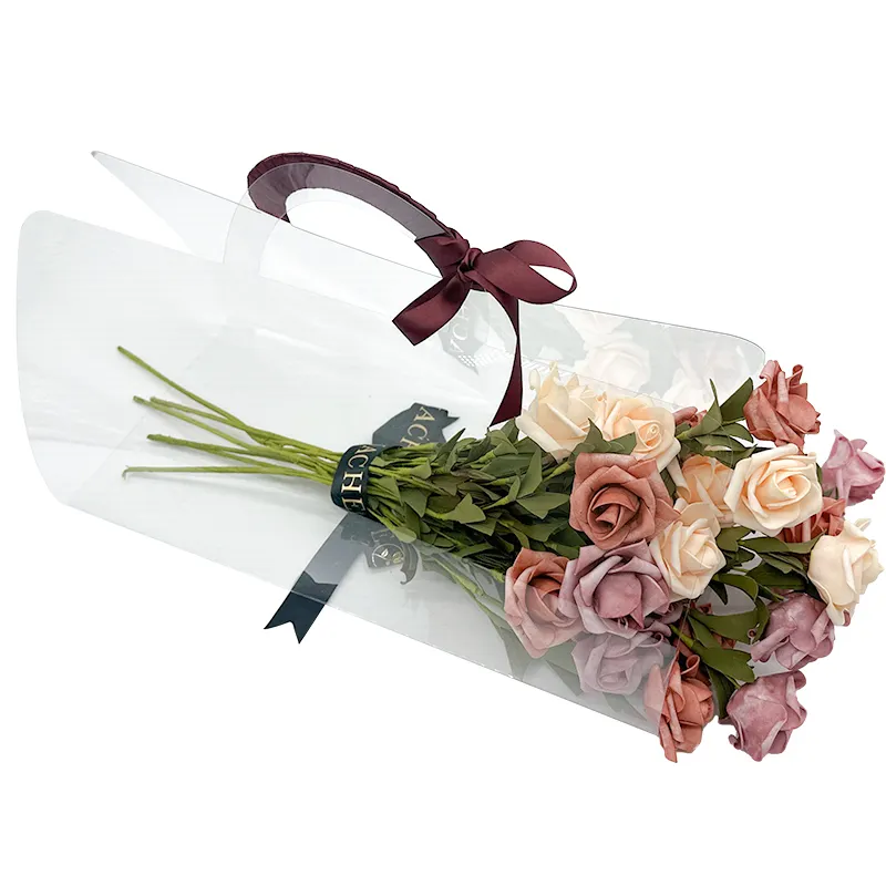 Hoge Kwaliteit Cadeau Boodschappentas Pvc Huisdier Plastic Zakken Voor Bloemen Boeket