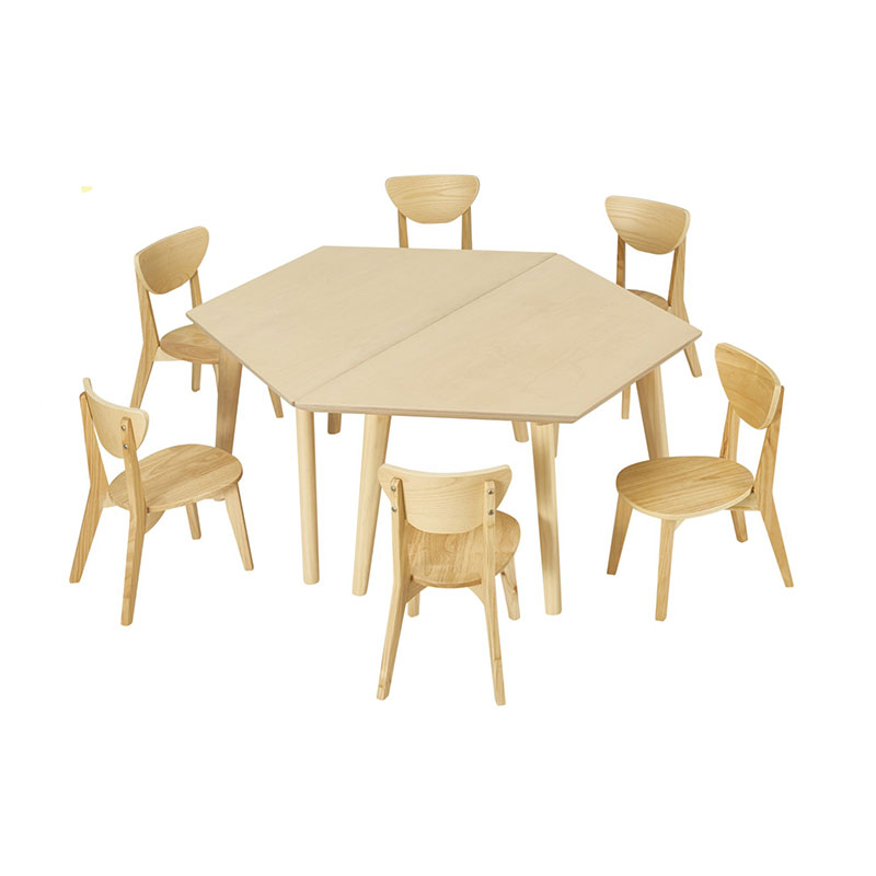 Hexagone table pour 6