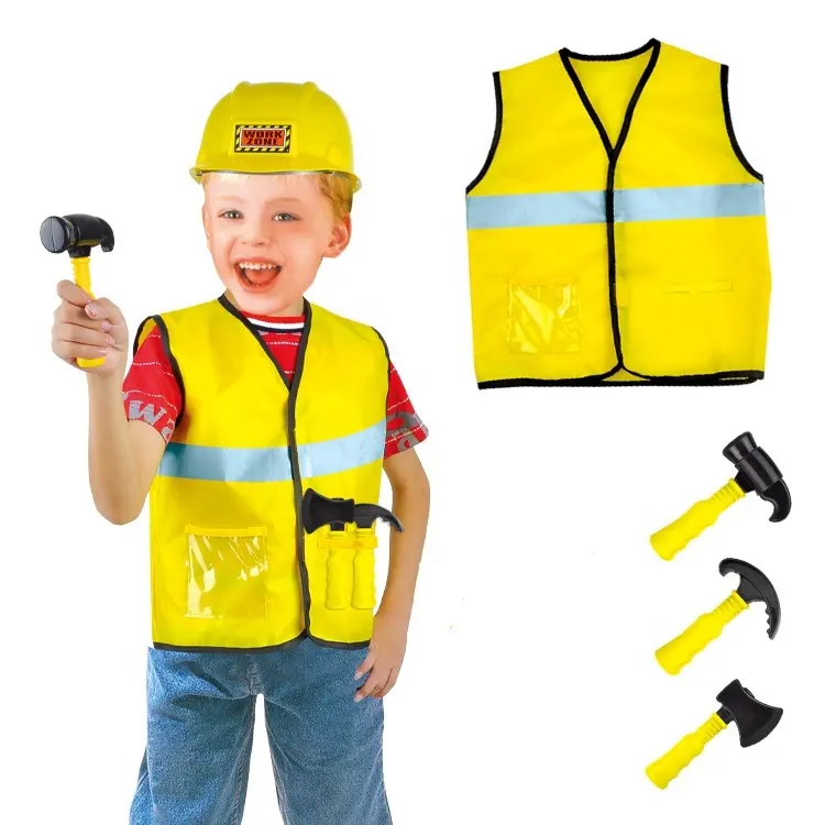 Boy Child Halloween Carnival Party Costumes Construction Worker carriera costumi per bambini