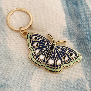 Graceful Butterfly Enamel Keychain with Personalized Touch Perfect Accessory for <strong>Nature</strong> <strong>Admirers</strong> and Fashion Enthusiasts - Product Image 3