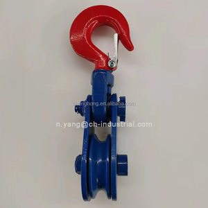 Ánh Sáng Loại vô địch <span class=keywords><strong>snatch</strong></span> khối với móc phong cách Mỹ mở-end xoay móc đơn ròng rọc nâng dây dây ròng rọc - Product Image 4