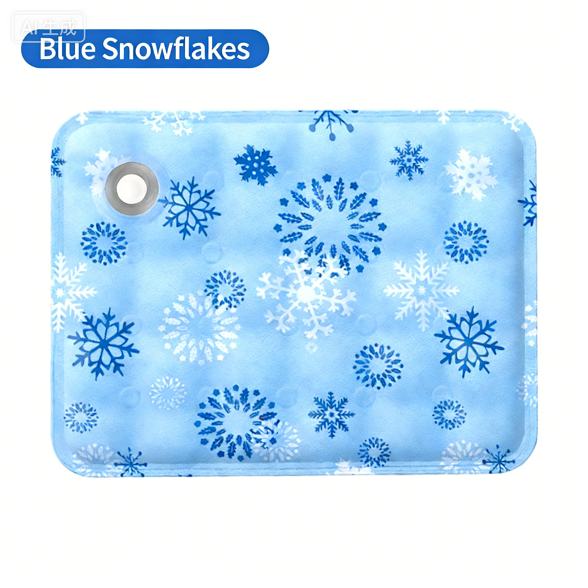 Neige bleu clair