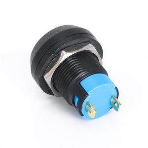 2024 Wholesale 12mm Mini SPST <strong>Button</strong> <strong>Switch</strong> With Color Head Plastic <strong>2</strong> Pin Latch Type Power <strong>Push</strong> <strong>Button</strong> <strong>Switch</strong>