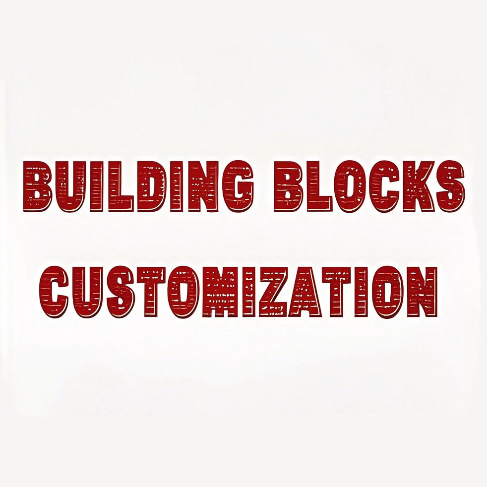 Jouets de bloc de construction personnalisés
