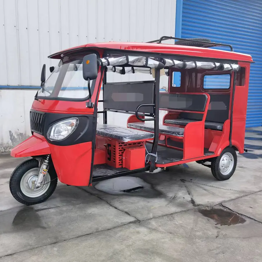 الصين 200cc السيارات الكلاسيكية E-rickshaw دراجة ركاب ثلاثية العجلات البنزين باجاج للهند