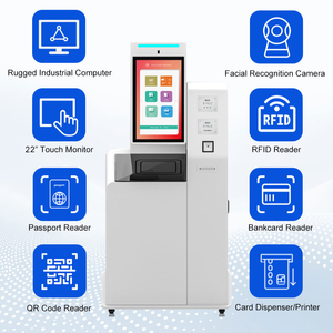 Lector de tarjetas UHF, quiosco de biblioteca, devolución de libros y préstamo, Biblioteca de autoservicio, máquina de quiosco de verificación con código QR, escáner NFC - Product Image 3