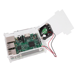 Funda acrílica para Raspberry Pi con ventilador pequeño, carcasa acrílica engrosada, ventilador fuerte, aplicable a Raspberry Pi 4B/ 3B +/3B/2B/B + - Product Image 3