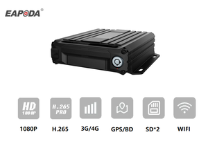 Gran oferta 3G 4G dos tarjetas SD vehículo Dvr móvil con ADAS DSM 4CH 1080P AHD cámaras GPS Mdvr AI función para vehículo de carga