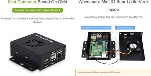 AismartlinkミニコンピュータベースのミニIOボードLite Verメタルケース冷却ファン付き (Raspberry Pi Computeモジュール4は含まれていません) - Product Image 4