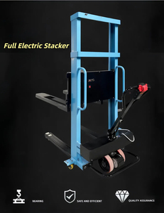 Self <strong>Loading</strong> Pallet Stacker 0.5ton 1ton 1.3m 1.6m Portable Electric Forklift Stacker <strong>Crane</strong> <strong>Loading</strong> and <strong>Unloading</strong> Stacker