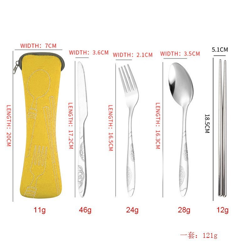 Yellow 5-piece set