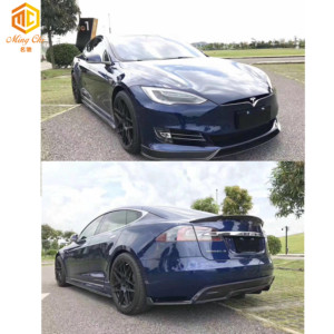 รุ่น s RZ สไตล์รถชุดกันชนด้านหน้า lip diffuser สเกิร์ตด้านข้างสปอยเลอร์สําหรับ Tesla รุ่น S รถชุด - Product Image 6