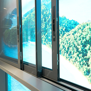 Ventanas corredizas horizontales con marco de aluminio de doble panel insonorizado del fabricante de Guangdong a la venta - Product Image 3