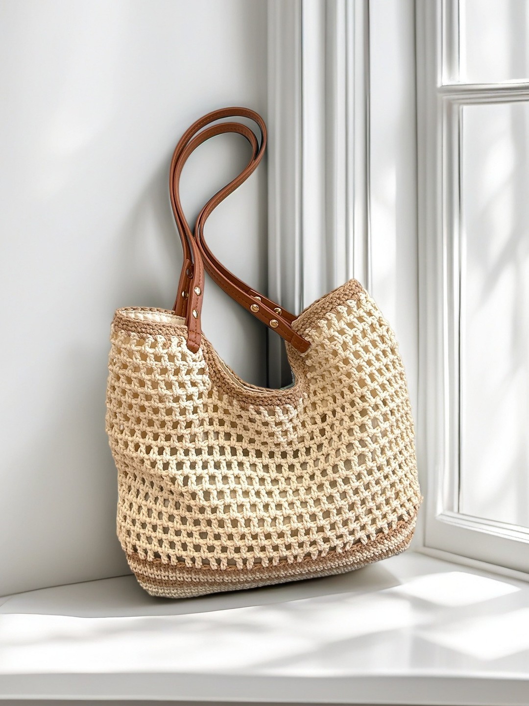 Bord rayé marron-3838