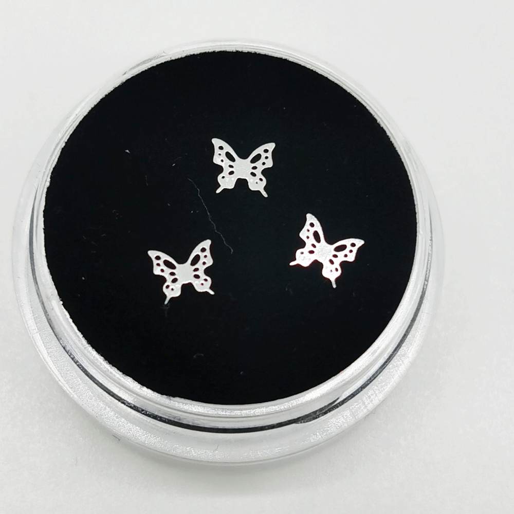 Butterfly tooth gems sliver color