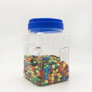 1000ml chiari contenitori di plastica vuoti di stoccaggio con i contenitori di plastica quadrati dei coperchi - Product Image 6