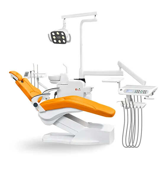Sedia dentale lussuosa per il comfort del paziente individualizzato e la cura della sedia dell'unità dentale con gli accessori completi