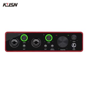 Профессиональный микшер Usb звуковая карта 2 в 2 из Live Streaming аудио интерфейс Usb Запись звуковой карты для музыкальной студии - Product Image 2