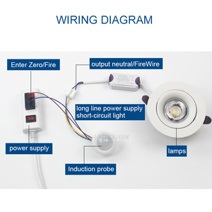 Mini interruptor de luz LED pequeño AC110V 220V con sonda integrada de retardo de tiempo ajustable, SONDA DE Sensor de movimiento infrarrojo PIR