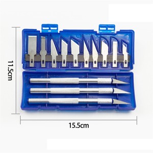 13PCS精密刀具套装Exacto手工雕刻工具艺术和工艺爱好刀片用于多用途工艺艺术切割工具 - Product Image 1