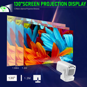 HY260 Pro Mini projektör fiziksel 1080P ses kontrolü ücretsiz tarzı Bluetooth HDMI USB ile 180 ° projeksiyon - Product Image 6