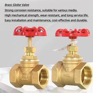 手动截止阀，黄铜材料，适用于水、油和气控制 - Product Image 3